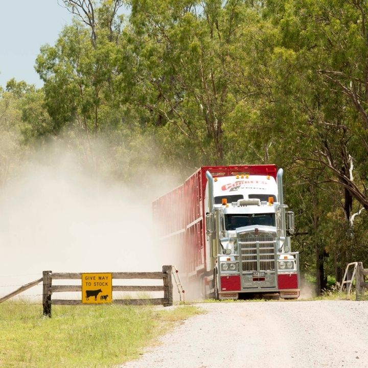 Corbet truck on farm