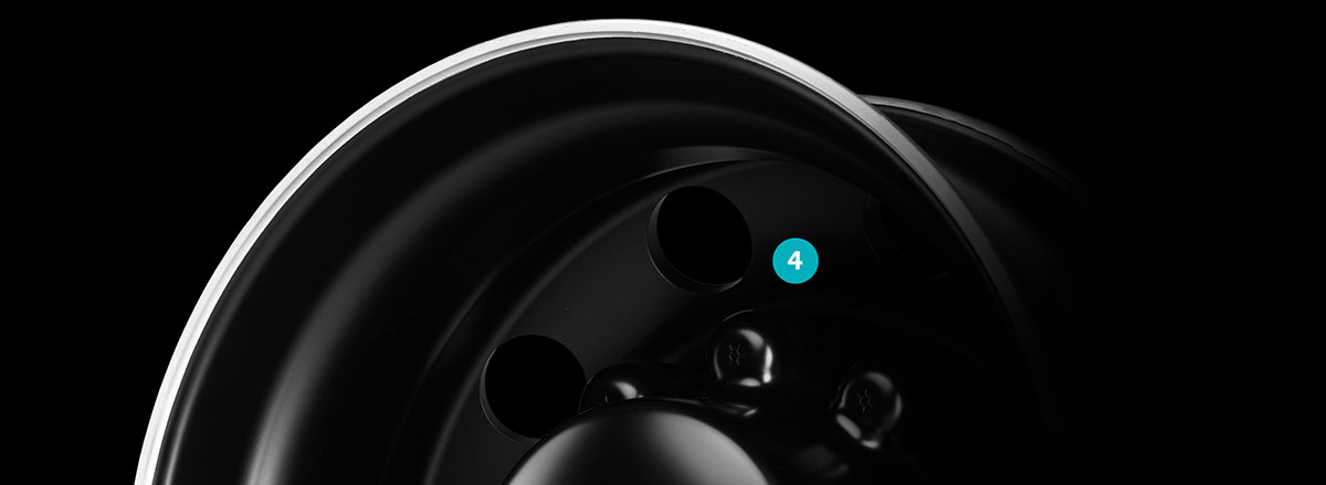 Alcoa Dura-Black matte black aluminum wheels flexible mounting