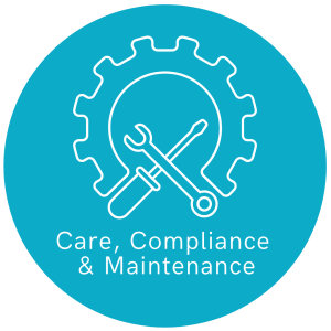 Care, Compliance, and Maintenance Icon