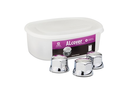 Alcover aus verchromtem Plastik