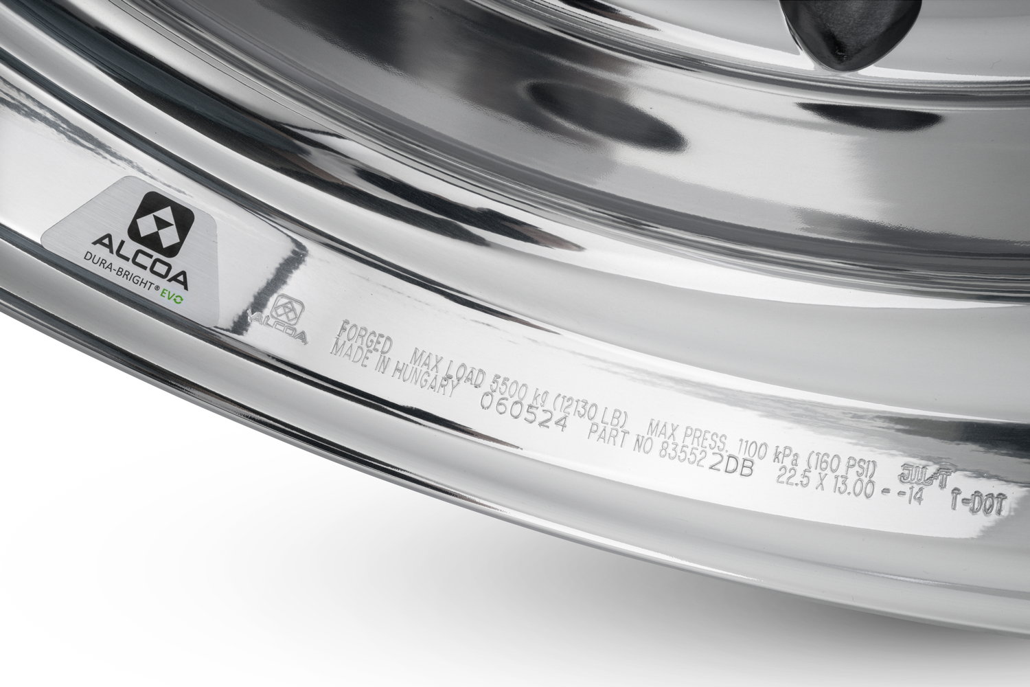 835522DB 22.5x13.00 5.5T offset -14 rollstamp