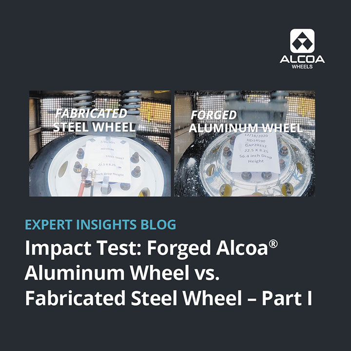 The Impact Test: Forged Alcoa® Aluminum Wheel vs. Fabricated Steel Wheel. Part I